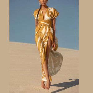 Diarrablu Mailys Convertible Dress in Suto Gold Print